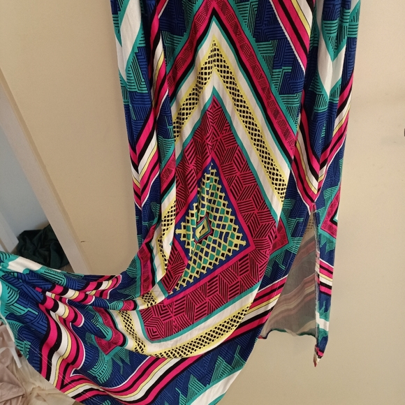 CROSSROADS Maxi Dress Geometric Pattern - Picture 4 of 6